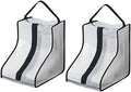 Hewnda Portable 2 Pack Boots Storage,Short Portable waterproof storage bags are used for travel storage, under the bed,wardrobe and shoe cabinet (Black Edge), VDF-1035