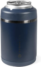 HydroJug Standard Can Cooler - 2-in-1 Insulated Can Cooler Cup - Stainless Steel Can Holder with Non-Slip Rubber Base - Screw-Top Lid - Dishwasher Safe - 12oz, Midnight