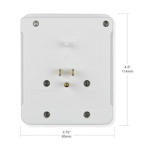 OSKOS 6 Outlets Wall Outlet with 2.4A USB Charger (1A1C), 1000J Surge Protector, Wall Tap, 15A/120V/1800W, Swivel Safety Cover, UL Listed