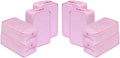 Travel Shoe Bags, Foldable Waterproof Shoe Pouches Organizer-Double Layer (8 Pink Shoe Bags)