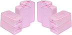 Travel Shoe Bags, Foldable Waterproof Shoe Pouches Organizer-Double Layer (8 Pink Shoe Bags)