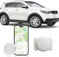 GPS Tracker for Vehicles,Real Time Car GPS Tracker Work with Apple Find My(iOS Only),No Monthly Fee Mini Hidden Car Tracker with Magnetic Case (White,1PCS)
