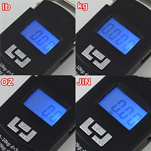 Portable Luggage Scale, Portable 50KG/110lb Hanging Hook Scale Electronic Digital Scale for Fishing Travel Luggage Suitcase Weight Scale