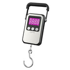 Klau Portable Rechargeable 60 kg / 120 lb Heavy Duty Hanging Scale Luggage Scales with Wide Handle Black for Home Farm Hunting Outdoor