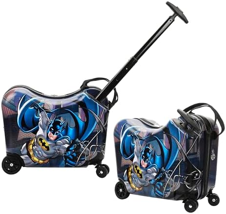 Bioworld Batman Caped Crusader Ride-On Luggage For Kids & Toddlers