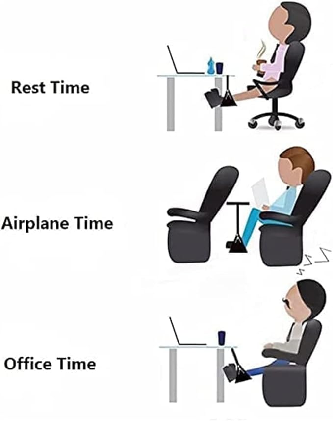 Portable Foot Hammock with Memory Foam, Enhanced Support for Relaxed Feet, Perfect for Long Flights and Desk Use, Comfortable Footrest Sling for Travel and Work