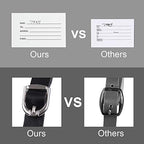 Vigorport Luggage Tags, Leather Personalized Suitcase Tag Set Luggage id Tags Labels Travel Accessories-Set of 4
