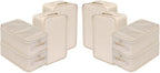 Travel Shoe Bags, Foldable Waterproof Shoe Pouches Organizer-Double Layer (8 Cream Shoe Bags)