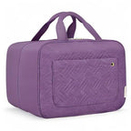 BAGSMART Toiletry Bag Travel Bag with Hanging Hook, Water-resistant Makeup Cosmetic Bag Travel Organizer for Accessories, Shampoo, Full Sized Container, Toiletries (Purple, Large)