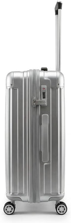 Gabbiano 9060 3 Piece ABS Luggage Set – Expandable Hardshell Suitcase with Add-A-Bag Strap, TSA Lock & 8-Wheel Spinners – Lightweight (20" Carry On, 26" Medium, 30" Large) (Silver, Carry-on)