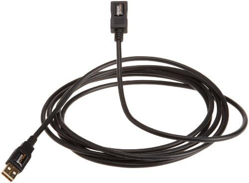 Amazon Basics USB-A 2.0 Extension Cable, Male to Female, 480Mbps Transfer Speed, USB Extender, Extra Long 9.8 Foot, Black