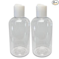 Plastic Squeeze Bottles with Disc Cap, 8 oz/2-Pack, Travel Size, Refillable, BPA-Free, Leak Proof, for Cosmetics, Shampoo, Lotion, Body Soap, Essential Oils, Household Use, and Personal Care
