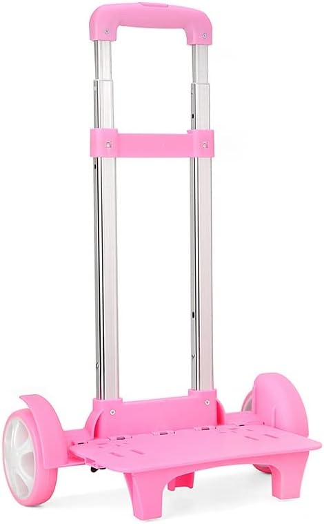 Folding Backpack Trolley Cart on Wheels, Lightweight Aluminium Alloy Hand Truck for Easy Transport of School Bags, Compact Design