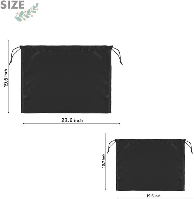 2 Pack Dust Bags for Handbags Silk Dust Cover Bag for Handbags Purses Shoes, Dustproof Drawstring Bag Travel Storage Pouch