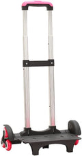 Backpack Trolley Foldable Trolley Cart 6 Wheels Rolling-Luggage Carts Aluminium Alloy Luggage Hand Cart for Bags