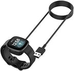 for Versa 4 Charger Versa 3 Charging Cable Wall Plug Charger Compatible with Fitbit Versa 4 /Versa 3 / Sense 2/ Sense Smart Watch Charging Cord