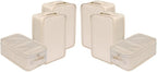 Travel Shoe Bags, Foldable Waterproof Shoe Pouches Organizer-Double Layer (6 Cream Shoe Bags)