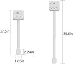 Electrical Outlet Extender Features USB-A,USB-C,2 AC Outlets,Wall Power Socket Expander Stick,Extendable Rotating Electric Outlet Plug Adapter Nightstands,Sofa,Desks and More Hard to Reach Space (A01)