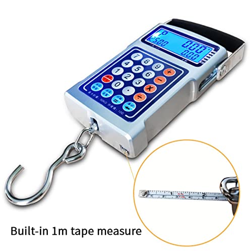 Portable Digital Hanging Scale 50kg/10g - Lightweight, Accurate, Easy-to-Use - Ideal for Shipping, Groceries, Home, Travel, and Luggage - Compact Design for Convenience