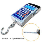 Portable Digital Hanging Scale 50kg/10g - Lightweight, Accurate, Easy-to-Use - Ideal for Shipping, Groceries, Home, Travel, and Luggage - Compact Design for Convenience