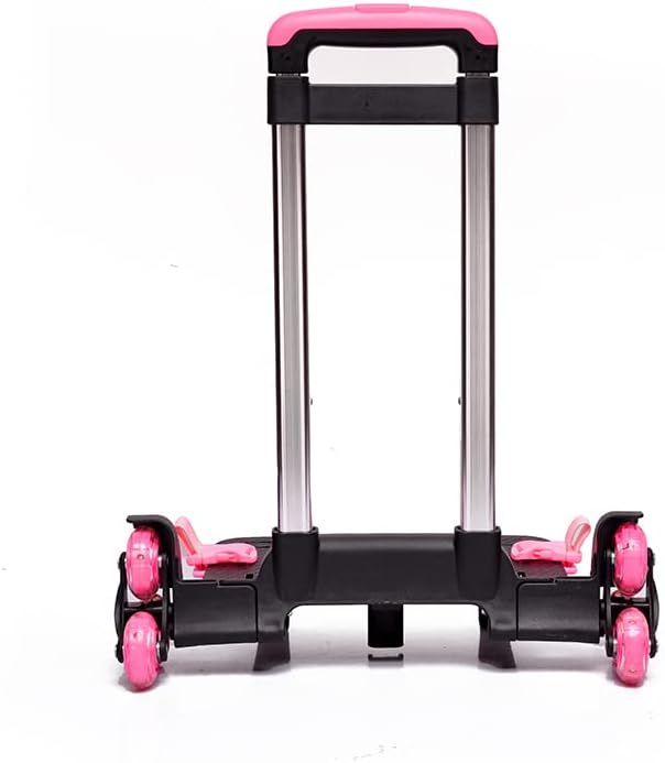 Backpack Trolley Foldable Trolley Cart 6 Wheels Rolling-Luggage Carts Aluminium Alloy Luggage Hand Cart for Bags