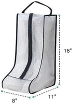 Portable 2 Pack Boots Storage,Tall Boots Storage/Protector Bag,Black Portable waterproof storage bags are used for travel storage,under the bed,wardrobe, shoe cabinet and other home storage