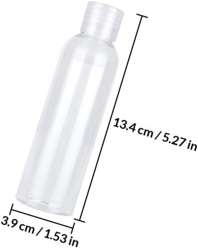 ORFOFE 6pcs 120ml Flip-top Refillable Travel Bottles, Empty Shampoo and Toiletries Containers for Bathroom and Cosmetic Use