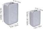 Travel Shoe Bags, Foldable Waterproof Shoe Pouches Organizer-Double Layer (2+2 Grey Shoebags)