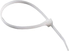 Gardner Bender 46-308 DoubleLock Cable Tie, 8 inch, 75 lb, Electrical Wire and Cord Management, Nylon Zip Tie, 100 Pk, Natural White
