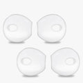 EKIND 4 Pcs Ear Cover Tips Anti-Slip Silicone Soft Replacement Sport Earbud Tips Compatible for iPhone 7 / 6S / 6 Plus / 5S / 5C / 5 Headphones Earphones Protective Accessories Tips (Clear)