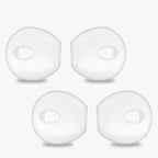 EKIND 4 Pcs Ear Cover Tips Anti-Slip Silicone Soft Replacement Sport Earbud Tips Compatible for iPhone 7 / 6S / 6 Plus / 5S / 5C / 5 Headphones Earphones Protective Accessories Tips (Clear)