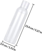 OUNONA 6pcs 120ml Flip-top Travel Bottles Refillable Toiletries Containers for Shampoo Lotion Cosmetic Dispenser Lightweight Portable
