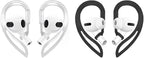 2 Pairs Ear Hooks Compatible with AirPods 3rd Generation [Multi-Dimensional Adjustable] Accessories Compatible with AirPods Pro AirPods 3 2 1 Gen(Transparent+Black)
