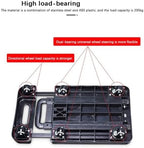 Heavy Duty Folding Hand Truck Portable Trolley for Luggage Camping Outdoor Use and Home Storage Compact Lightweight Multi Purpose Utility Cart