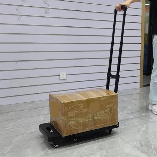 Heavy Duty Folding Hand Truck Cart Portable Trolley for Camping Luggage Home Travel Compact Foldable Design for Easy Storage & Transport