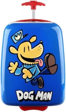 Bioworld Dog Man Character Logo Blue 16.5" Rolling Luggage