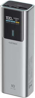 CUKTECH 90W Power Bank 15,000mAh, Airline Approved Portable Charger with Smart TFT Display, 3-Port Fast Charging Battery Pack for MacBook Pro/Air, iPhone 17/16/15, Galaxy S26/25/S24, Pixel 10/9/8
