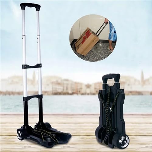 Heavy Duty Foldable Hand Truck Trolley Portable Luggage Cart for Travel Shopping & Camping Versatile Folding Barrow for s Garden & Home Use (Blue)