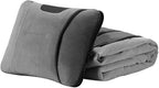 Car Travel Blanket Waist Support Blanket for Mercedes Benz/AMG GL X166 X164 SUV GL 350 400 450 500 550 / GL63, Premium Soft 3 in 1 Warm Soft Travel Blanket Car Pillow Blanket,Grey