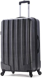 Rockland Santa Fe Hardside Spinner Wheel Luggage Set, Carbon, 3-Piece Set (20/24/28)