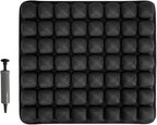 Sondor Travel Cushion, Airplane Seat Cushion for Long Flights, 56 Bubbles Portable Seat Cushion for Airplane, Inflatable Cushion for Office Chair, Wheelchair, Camping, Home Living (Black)
