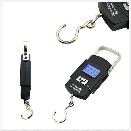 Luggage Scale, Portable Digital Hanging Baggage Scale for Travel, Suitcase Weight Scale, 110 Pounds, Battery Included (1)