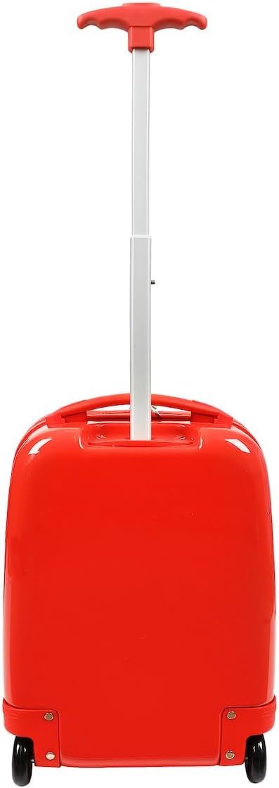 Bioworld Cars Lightning McQueen Big Face 16.5" Toddler Two-Wheel Carry On Luggage