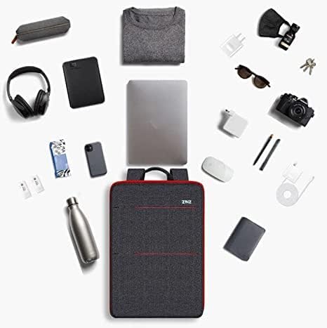 ZINZ Slim & Expandable Laptop Backpack Water Resistant Backpack Travel Backpack Compatible with MacBook Air/Pro/Neo 13-14 inch, XPS 13/14, Surface 13.5" and Most 13-14 Notebooks，B01RD01