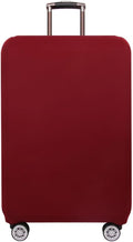 Morbuy Luggage Cover for Suitcase, Modern Solid Color Business Suitcase Cover Protector Fit 18-32 Inch Luggage, Baggage Covers with Zipper for Travel (S(18-21inch suitcase),Claret)