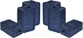 Travel Shoe Bags, Foldable Waterproof Shoe Pouches Organizer-Double Layer (6 Navy Shoe Bags)