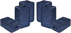 Travel Shoe Bags, Foldable Waterproof Shoe Pouches Organizer-Double Layer (6 Navy Shoe Bags)