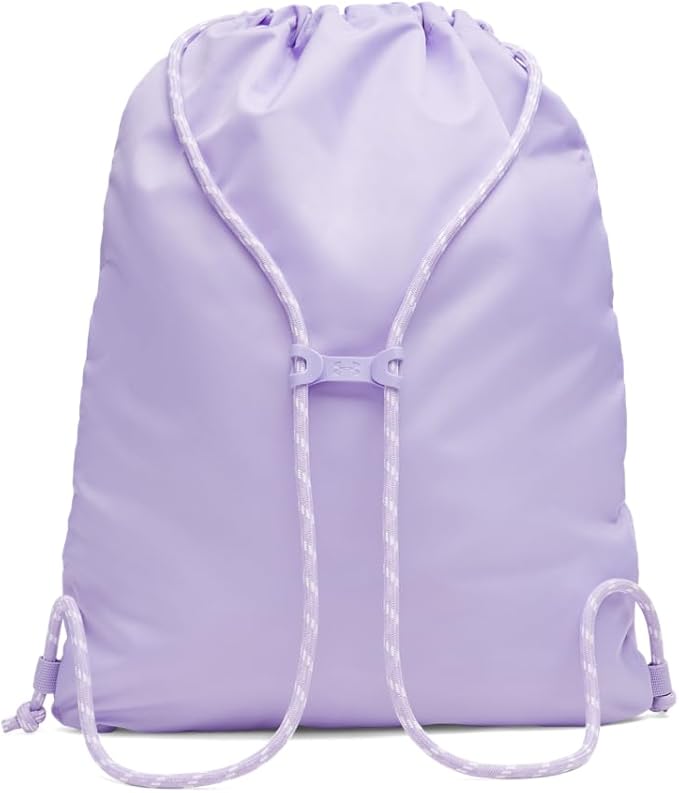 Under Armour Unisex Hustle Sackpack, (538) PURPLE/Metallic Silver, One Size Fits Most