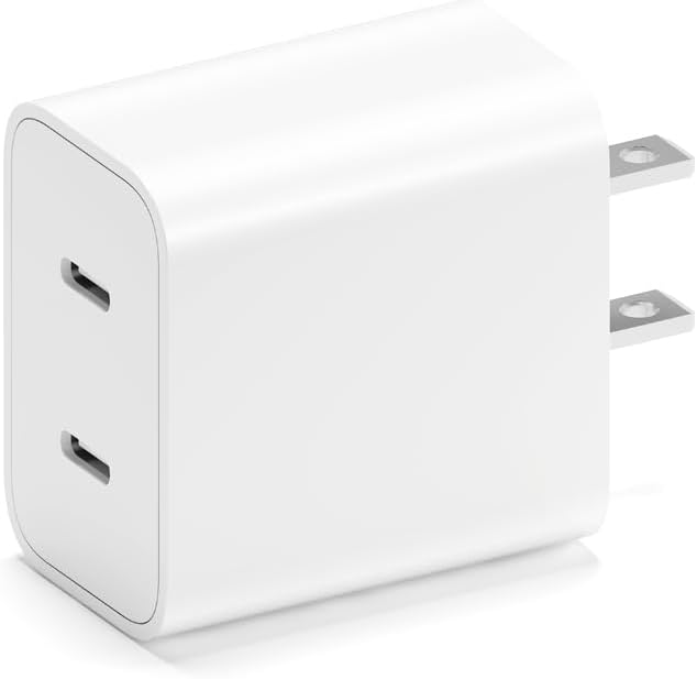 USB C Charger Block for Apple iPhone Air 17 16 15 14 13 12 11 Pro Max, 20W USBC Fast Charging Cube Plug Brick for Apple Watch iPhone iPad Airpods and More, 1Pack 2C USB-C Power Adapter, White