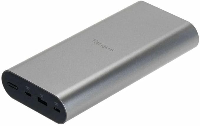 Targus 100W USB-C Portable Power Bank – 25,000mAh High-Capacity Battery, PD 3.0 Fast Charging, Airline-Safe, Charge 3 Devices - APB080GLZ